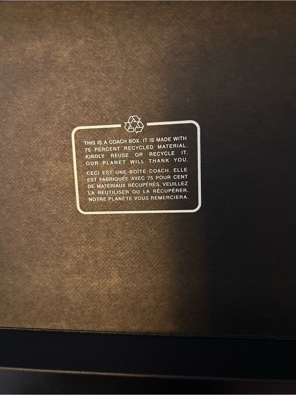 Coach Black Gift Box - Picture 5 of 7